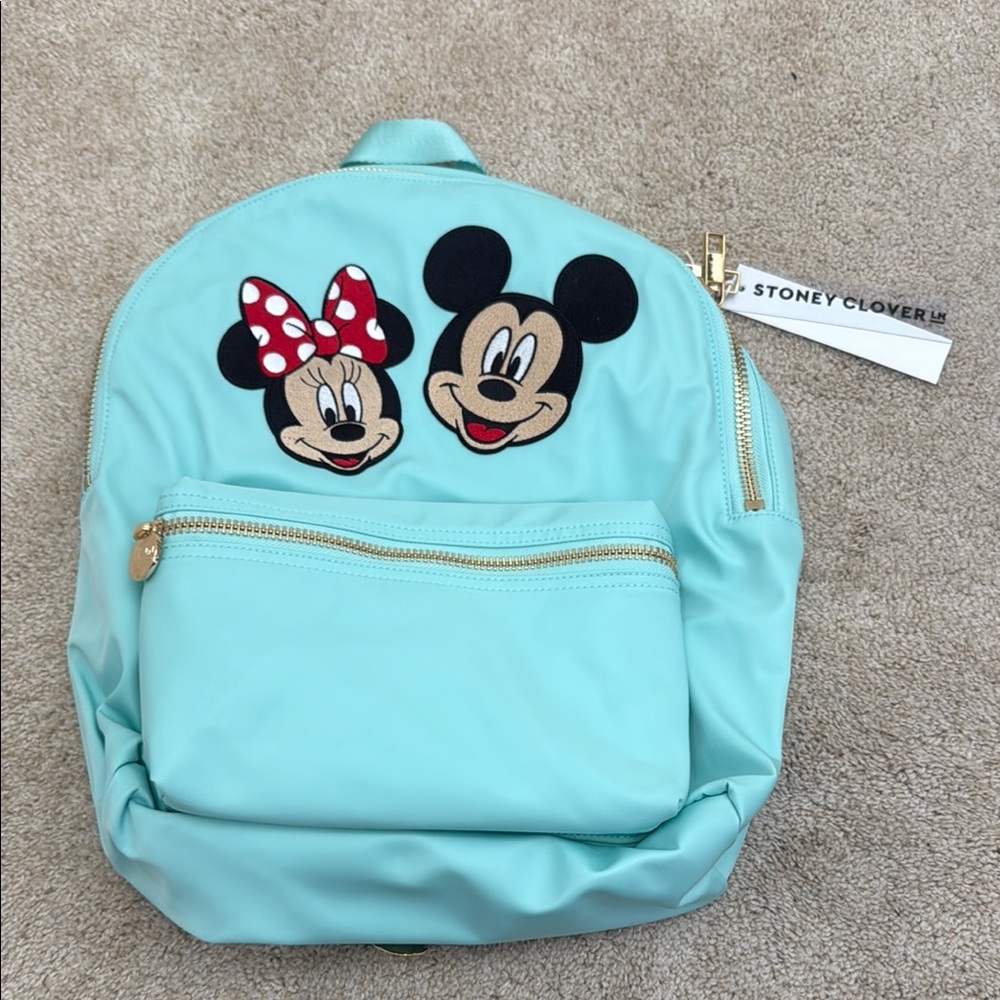 NWT Stoney Clover Lane Cotton Candy with Mickey and Minnie Patches Stitched